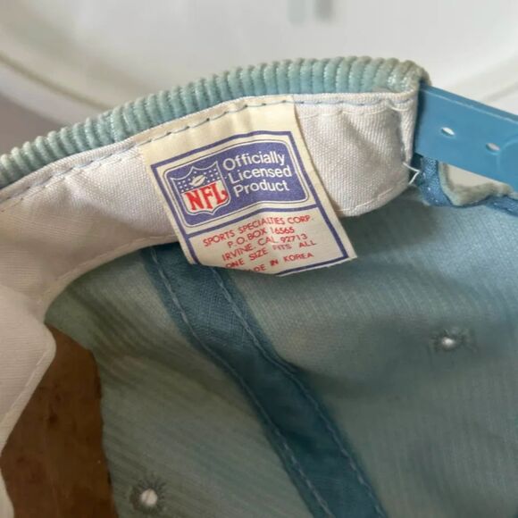 Vintage NFL Houston Oilers Corduroy Snapback Hat - Picture 6 of 6